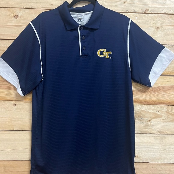 Russell Athletic Other - Russell Athletic Blue and White Polo Shirt with Sporty Design